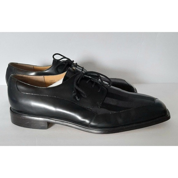 Giorgio Brutini Private Collection Black Leather And Fabric Dress Shoes Size 15M main image 6